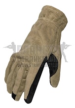 детальное фото Перчатки ССО полар Виндблок с кожаными накладками олива XL интернет-магазин "Планета страйкбола"