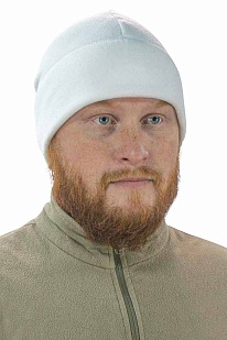 детальное фото Шапка Strike Хелико-300 флис, размер 58, белая интернет-магазин "Планета страйкбола"