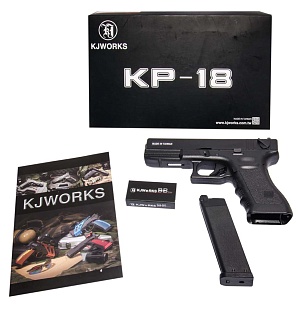 Пистолет KJW Glock 18 greengas (GP627)