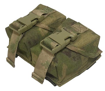 Подсумок Strike под гранату бесшумный двойной, A-TACS Camo кордура