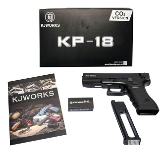 Пистолет KJW Glock 18 CO2 (CP627)