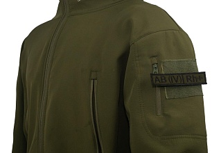 Нашивка Strike Группа крови AB (IV) Rh+, черный олива