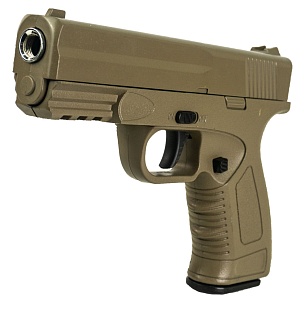 Пистолет Galaxy Glock с ris-планкой, desert, спринг (g39d)