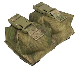 Подсумок Strike под гранату бесшумный двойной, A-TACS Camo кордура