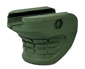 детальное фото для раздела Рукоятка - упор на цевье Strike Zub, Олива, 3D печать пластик интернет-магазин "Планета страйкбола»