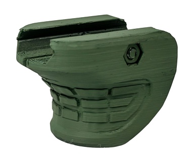 детальное фото для раздела Рукоятка - упор на цевье Strike Zub, Олива, 3D печать пластик интернет-магазин "Планета страйкбола»