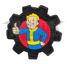 детальное фото Нашивка Zlo "Vault boy" шестерня интернет-магазин "Планета страйкбола"