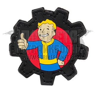 детальное фото Нашивка Zlo "Vault boy" шестерня интернет-магазин "Планета страйкбола"