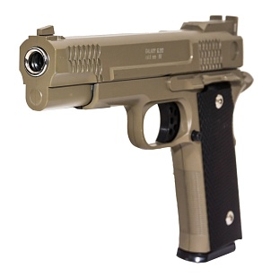 Пистолет Galaxy Smith & Wesson 945 спринг, tan (g20d) (уценка)