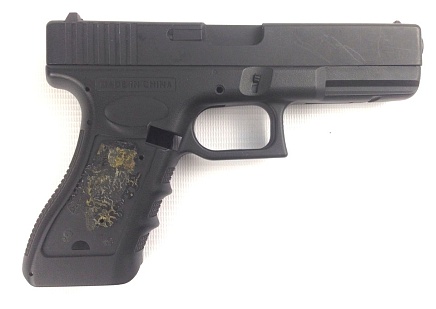 детальное фото для раздела Cyma внешний корпус пистолета Glock 18 (cm030), отсутствуют накладки на рукоять (Уценка) интернет-магазин "Планета страйкбола»