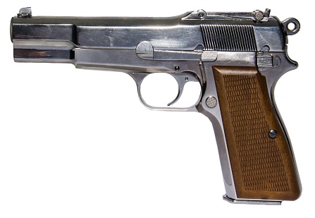 фото детально пистолет we browning hi power, хром интернет-магазин "Планета страйкбола"
