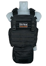 Подсумок Strike утилитарный напашный, черный прайм, mod1