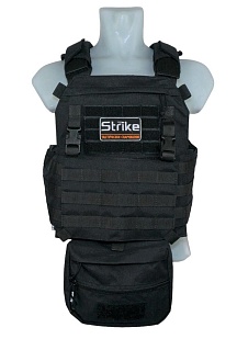 Подсумок Strike утилитарный напашный, черный прайм, mod1