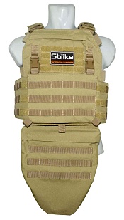 Защита паха / напашник Strike, койот кордура, mod1