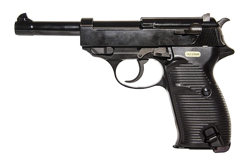 фото детально we пистолет walther p38, greengas (we-p010lbox-bk) интернет-магазин "Планета страйкбола"