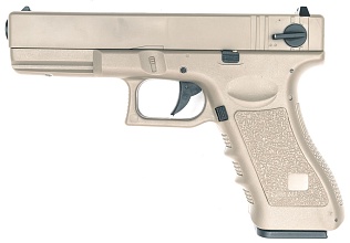 фото детально cyma пистолет glock 18c, электро, tan (cm030tn) интернет-магазин "Планета страйкбола"