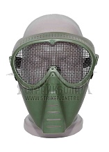 Маска Kingrin с защитой глаз сетка олива (ma-16-od)