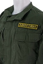 Нашивка Strike Группа крови AB (IV) Rh+, желтый олива