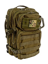 Нашивка Strike "ПО*УЙ", 50х50 мм, полевой, мультикам, лазерная резка