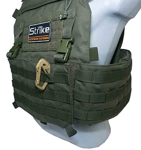 Карабин Strike малый 80мм, пластик, песочный