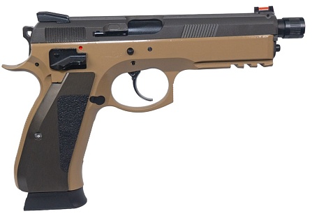 детальное фото для раздела Пистолет KJW CZ SP-01 Shadow TBC, tan, greengas с кейсом (sp-01-tan) (уценка) интернет-магазин "Планета страйкбола»