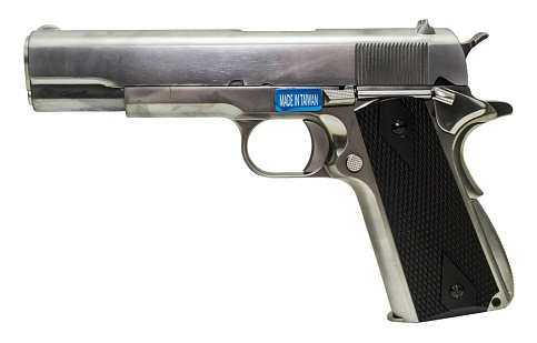 фото детально пистолет we colt m1911 a1, хром (we-e006b-tac) интернет-магазин "Планета страйкбола"