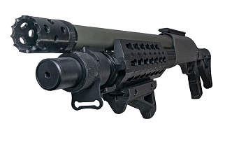Рукоятка на цевье наклонная Strike STG на picatinny, 3D печать пластик