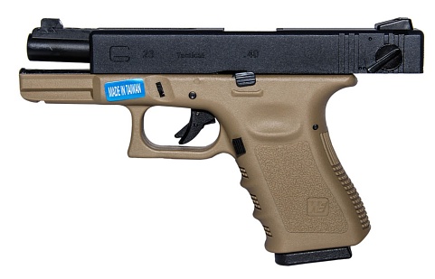 WE Пистолет Glock 23C gen.3, tan (gp620b-tan)