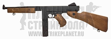 фото cyma пистолет-пулемет thompson m1a1, пластик под дерево (cm033)