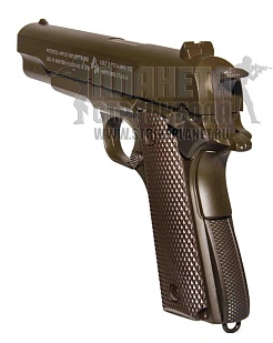 Smart Пистолет Colt M1911 A1 с глушителем, спринг, коричневый (g.17.4)