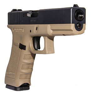 Пистолет WE Glock 18C gen.3 greengas tan (gp617b-tan)