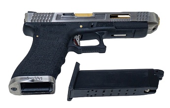 Пистолет WE G35 T3 – SV Slide / GD Barrel / BK Frame (we-g009wet-3)
