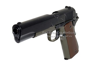 KJ Works Пистолет Colt M1911 A1, олива