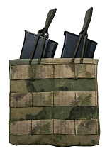 Подсумок Strike под 2 магазина АК / AR без клапана, A-TACS Camo кордура