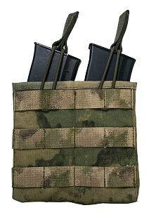 Подсумок Strike под 2 магазина АК / AR без клапана, A-TACS Camo кордура