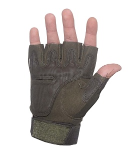 Перчатки полпальца олива M (ws20023g)
