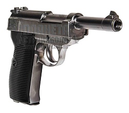 WE Пистолет Walther P38, greengas, хром (gp124sb)