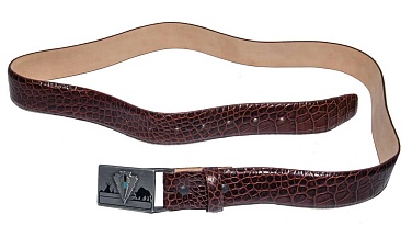 детальное фото Ремень брючный Croco Premium 105см. коричневый интернет-магазин "Планета страйкбола"