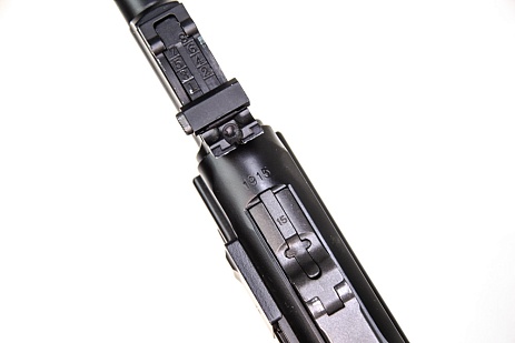 WE Пистолет Luger P-08 8", черный (gp403)