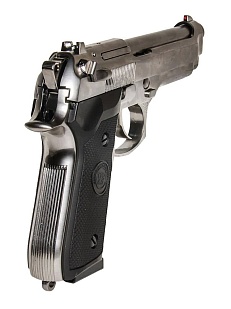 Пистолет WE Beretta M92FS greengas хром (gp301sv)