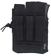 Подсумок Strike для 3 магазинов пистолета-пулемета ПП, черный кордура