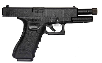 KJW Пистолет Glock 18, CO2, резьба под глушитель