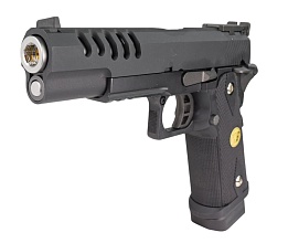 WE Пистолет Colt Hi Capa 5.1 auto, greengas перфорированный кожух, (we-h002at)