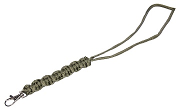 детальное фото Темляк Geoline Survival с карабином foliage green интернет-магазин "Планета страйкбола"