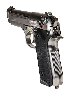 Пистолет WE Beretta M92FS greengas хром (gp301sv)
