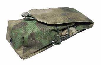 Подсумок Strike под 2 магазина АК с клапаном, A-TACS Camo кордура