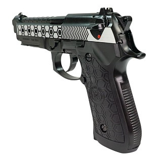 Пистолет WE M92-Hex Cut-2Tone-w/rail-AUTO (we-m014-2t)