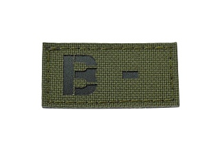 детальное фото Нашивка Strike "Группа крови 25х50 мм B - полевой", Олива, лазерная резка интернет-магазин "Планета страйкбола"