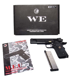 WE Пистолет Colt M1911 MEU USMC, greengas (WE-E008)