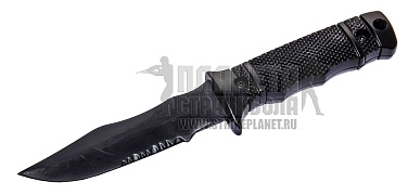 нож тренировочный t&d sog m37 пластик черный (td014 bk)